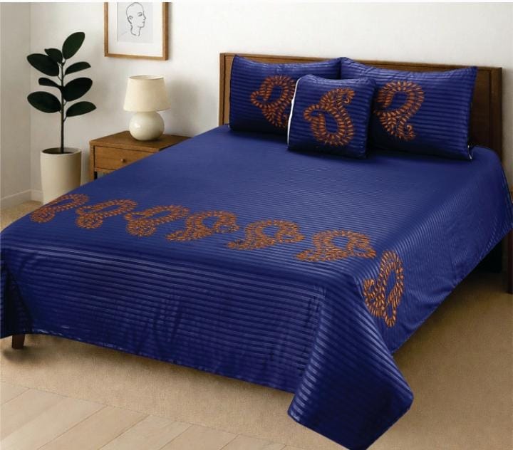 luxury laser cut embroidered micro fabric king size bedsheet – 4 piece set luxury laser cut embroidered micro fabric king size bedsheet – 4 piece set