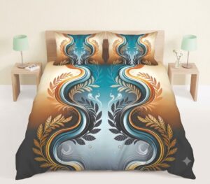 Premium 3D Printed Bedsheet featuring a vibrant floral design with beautiful colors and detailed patterns. Perfect for giving your bedroom a fresh, elegant and luxurious look. whatsapp image 2026 08 26 at 2.44.06 pm